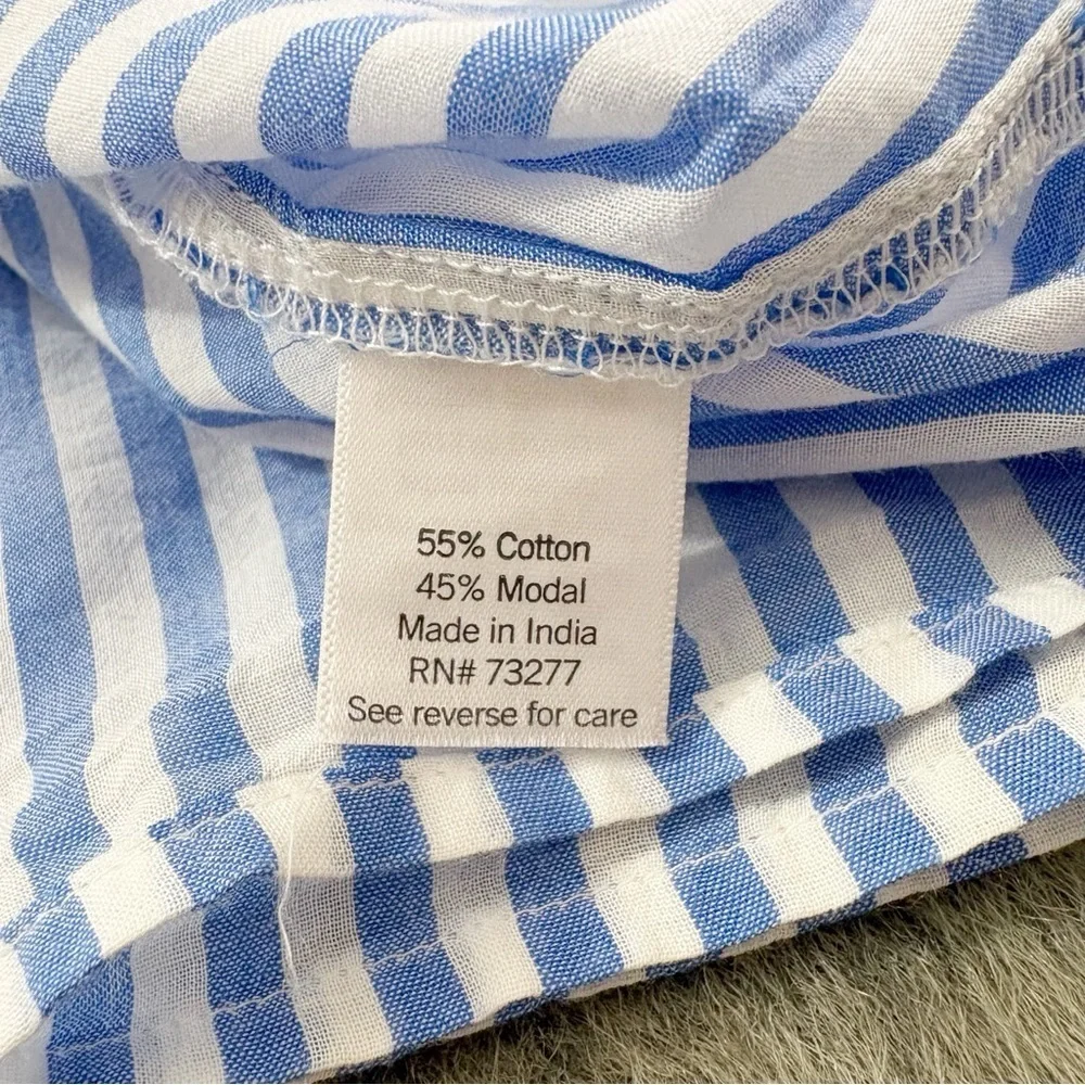 NWT Striped Flutter Sleeve Top XXL - Picture 9 of 11